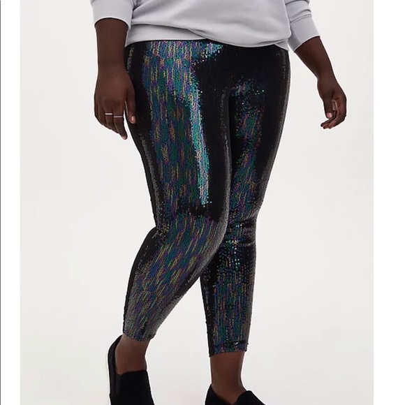 Brand New Torrid Sequin Leggings Size 3 - Picture 2 of 8